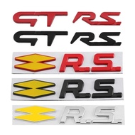 Car Metal GT RS Sport Badge Emblem Decal Sticker For Renault Logan Clio Megane Kangoo 1 2 3 4 Captur