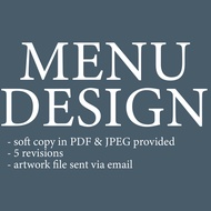 Menu Design Artwork Creative