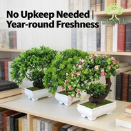 Simulated Plant Bonsai Plastic Flower Bonsai Green Plant Fake Flower Bonsai Flower Ornament