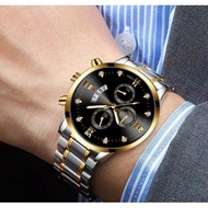 Jam Tangan Pria Fashion FNGEEN Clock Business Automatic Date