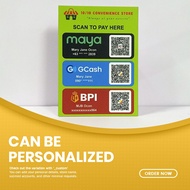 Custom QR Code Payment Waterproof Standee Signage – Laminated, Flat Board & Stand Options Available