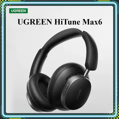 UGREEN HiTune Max6 Headphones AI Intelligent Active Noise Reduction Custom Bluetooth Gaming Earphone