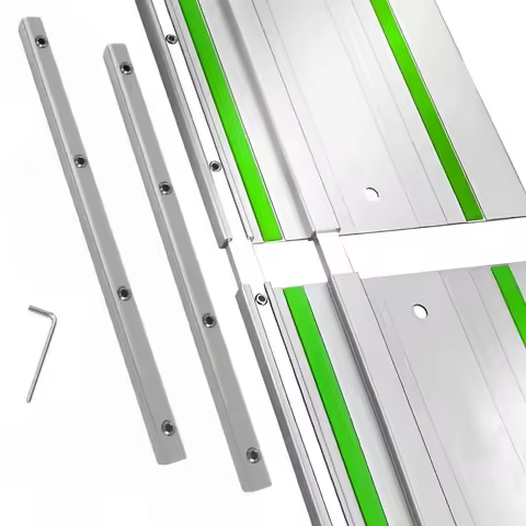 Sturdy Build, Track Saw Guide Rail Connector Set - Metal, No Power Needed, Home Improvement Tool for