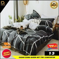 Cadar fitted queen saiz 7in1 with comforter queen Bedsheet