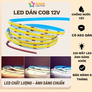 Led sticker COB 12V 320D Roll 5m Width: 8mm available in 3 neutral yellow white colors Led Light Str
