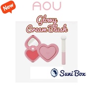 [AOU] GLOWY CREAM BLUSH (8COLORS) 2.3g