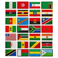 Flag Velcro for African Countries Flag Patch Badge Cloth Stickers