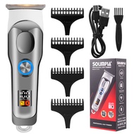 SOLIMPIA Mens Hair Clippers Electric Hair Trimmer Cordless 0mm Beard Trimmer Rechargeable Hair Cutte