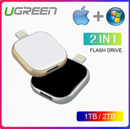 Ugreen เพนไดรฟ์1TB 2TB Usb แฟลชไดรฟ์2 In 1แฟลชไดร์ฟสำหรับ Ipone/ipad/pc Lightning/แฟลชไดรฟ์