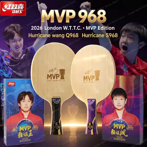 DHS MVP 968 Table Tennis Blade Hurricane Wang Q968 Hurricane S968 Collector Edition Ping Pong Racket