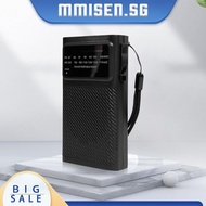 [mmisen.sg] Portable Radio with Speaker FM/AM Dual Band Radio Receiver for Walking Camping