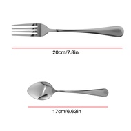 Set of 12 Stainless Steel Dinner Forks and Spoons Find Top Heavy-Duty Forks (8 Inch) and Spoons (7 I