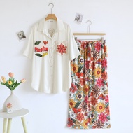 ชุดนอน Muslin Pajamas Muslin Pet รุ่นSummer (3253 3254 3245 3246 3247 3248 3249 3250)|ชุดนอนชุดเที่ย