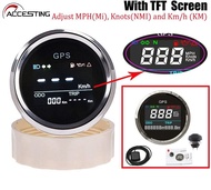 52mm Digital GPS Tachometer Tacho Speedometer Odometer LCD Speed Gauge Adjustable Mileage Trip Count