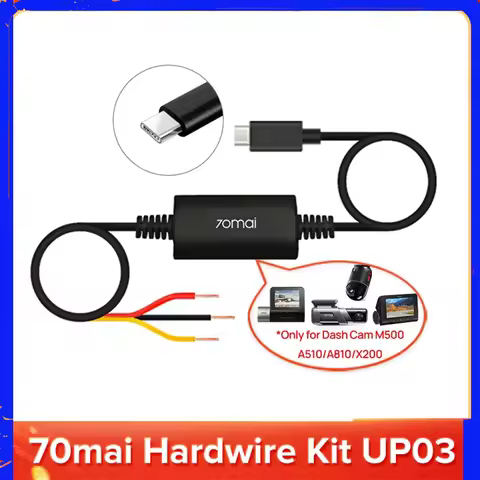 UP03 Hardwire Kit Parking Surveillance Cable ONLY for 70mai Dash Cam M500/Omni X200/X800/A810/A510 D