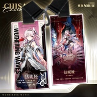 Ready Stock Wuthering Wes Game Merchandise Taniya Hii Xue Ai Miss Chisaki Moning Linna Acrylic Pass 