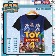 Unofficial 3D Toy Story V9 3D Children's T-Shirt - Cartoon Anime T-Shirt for Children Aged 1 - 12 Ye
