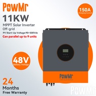 PowMr 11KW ระบบอินเวอร์เตอร์โซลาร์เซลล์ไฮบริด 500Vdc รองรับแบตเตอรี่ 48V Lifepo4 เชื่อมต่อขนานได้ถึง