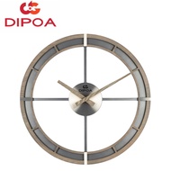 DIPOA New Arrival นาฬิกาแขวนผนังไม้ รุ่น WN118BL/WN118GY สีดำ/สีเทา ขนาด : 39.6ซม. x 39.6ซม. x หนา 3