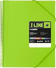 Grafoplas 39826221 Maxiplass Like Lever Arch Files Pack of 60 Transparent Spiral Bound A4 Polypropyl