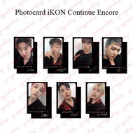[READY / SET] IKON CONTINUE CONCERT IKNN ENCORE PHOTOCARD FAN MADE UNOFFICIAL YANGPASHOP BI BOBBY JI
