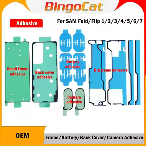 Novecel For Samsung Galaxy Z Flip 7 6 Fold 7 6 F766 F966 Back Cover Adhesive LCD Screen Camera Lens 