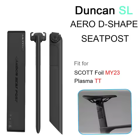 Carbon Aero D-Shape Seatpost Fit for Scott Foil RC MY23 Plasma TT Frame,0mm Offset 380mm,Duncan SL A