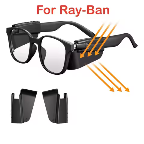 Secure Glasses Side Shields Non-Slip Comfort Light Shield for Ray-Ban Meta Wayfarer RW4008/RW4006/40