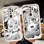 Soft Casing for OPPO Reno A37 A39 A5 2F A9 2020 2Z F11 A83 Pro White Q111 Comics Ahegao