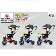 Exotic ET 1265 3-wheel Bike NEW BABY SHARK Edition Can Be 2-way