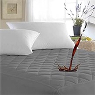 Ayka Waterproof Cotton Quilted Mattress Protector King Size Breathable Hypoallergenic Noiseless Ultr