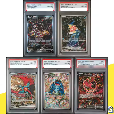 PKM Card Shinji Kanda Set 10Grade Giratina Magikarp Seismitoad Oricorio Collectible Anime Game DIY R