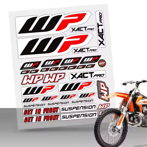 Reflective Motorcycle Fork Stickers Racing Suspension Decals For RC200 390 SX SXF MXC XCW EXCR Duke