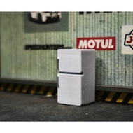 3D Refrigerator Receh 1/64 Accessories Model Diorama Miniature Bench Diorama Diecast Hot Wheel Diora