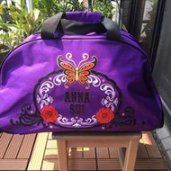 全新ANNA SUI 薔薇紫蝶拉桿旅行袋、旅行箱