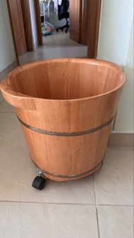 浸腳大木桶連中藥沖包Wooden Foot Bath Basin with Herbal Foot Spa Pack