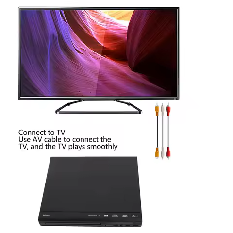 Mini CD DVD Player DVD Player for TV Mini HD DVD Player Built in PAL NTSC USB 2.0 Interface Remote C