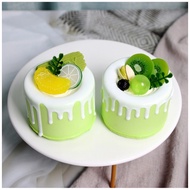 Mini birthday cake model size 9X7.5cm