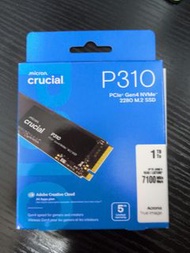 2026年8月現貨（1 TB）全新水貨原封美光micron Crucial P310 1TB PCIe Gen4 NVMe M.2 SSD not Samsung 990 evo plus  sn71