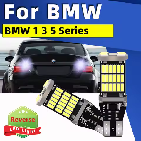 2pcs LED Reverse Light 6000K Backup Lamp T15 W16W For BMW 1 3 5 Series E60 E61 E81 E82 E87 E88 E90 E