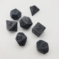 Black Colorless Dice Set DIY Processing Colored Number Dice Dungeon and dragon Dice For RPG DND Boar