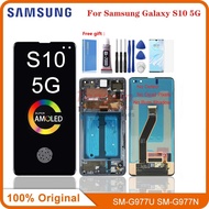 6.7" AMOLED For Samsung Galaxy S10 5G G977 G977N G977U LCD Display Touch Screen Digitizer Galaxy S10