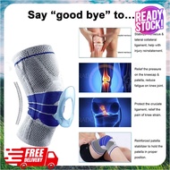 [1 Piece] Pelindung Lutut Sukan Knee Guard Brace Compression Sleeve Elastic Wraps Silicone Gel Sprin