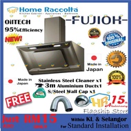 Fujioh FR-SC2090V Cooker Hood 90cm Slanted Fujioh Hood FRSC2090V Rich Silver +Gifts