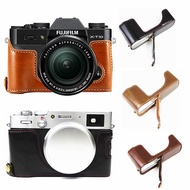 Pu Leather Camera Bag Body Case For Fujifilm X-S10 X-E4 X100V XF10 X-T30 II X-T20 X-T4 X-A7 X-T200 X