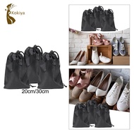 [kokiya] 3x Shoes Bag Drawstring Shoes Storage Bag Drying Shoes Bag Travel Organizers Bag Tote Draws