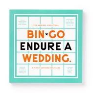 Brass Monkey Bin-go Endure A Wedding – Game Book with Perforated People-Watching Bingo Cards for Wed