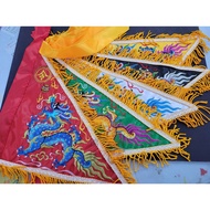 [Jingui] Wuying Flag (33cm, Single-Sided Store)/Exquisite Embroidery, Plain Embroidered Glitter, Gre