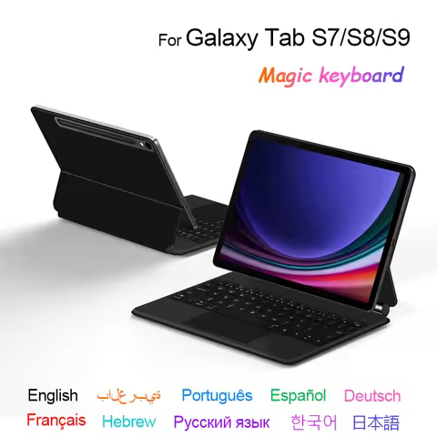 Keyboard Stand Case For Samsung Galaxy Tab S9 S8 S7 11 Inch X710 X700 T870 Smart Magnetic Cover Touc