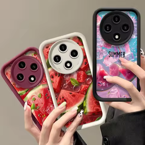 2D Flat - Summer Watermelon Pattern Phone Case for Honor Huawei Nova 11 Pro 10 9 SE P60 P50 P40 P30 